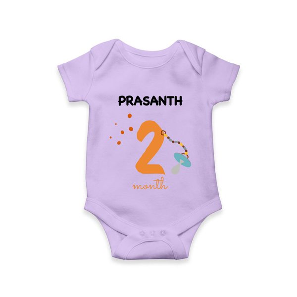 2 Month Old Baby Clothing | Custom Romper/Onesie Design | Ideal for Gifting - LILAC - New Born (Chest 14")