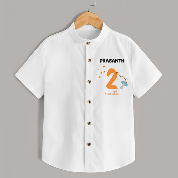 2 Month Old Baby Clothing | Custom Shirt Design | Ideal for Gifting - WHITE - 0 - 6 Months Old (Chest 23")