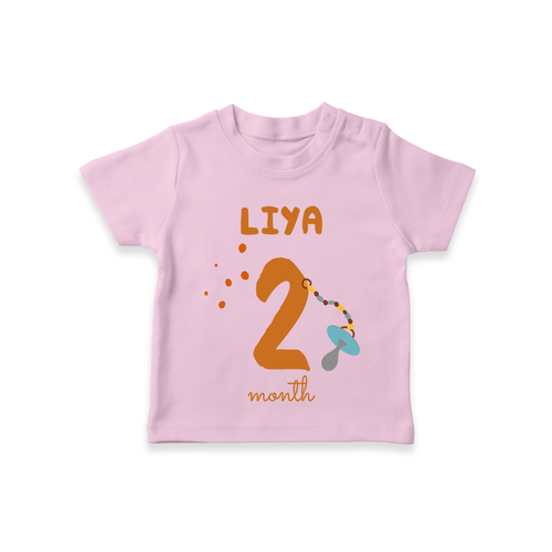 Celebrate The 2nd Month Birthday Custom T-Shirt, Personalized with your Baby's name