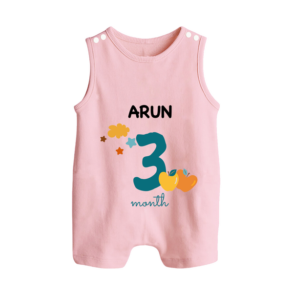 3 Month Old Baby Clothing | Custom Romper Suit/ Sleeveless Romper Design | Ideal for Gifting - BABY PINK - 0 - 5 Months Old (Chest 18")