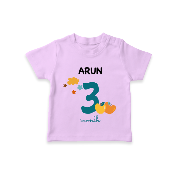 3 Month Old Baby Clothing | Custom T-Shirt Design | Ideal for Gifting - LILAC - 0-5 Months Old (Chest 17")