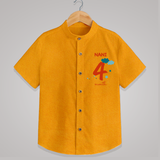 4 Month Old Baby Clothing | Custom Shirt Design | Ideal for Gifting - CHROME YELLOW - 0 - 6 Months Old (Chest 23")