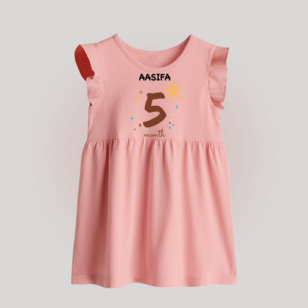 5 Month Old Baby Clothing | Custom Baby Frock Design | Ideal for Gifting - BABY PINK - 0 - 3 Months Old (Chest 17")