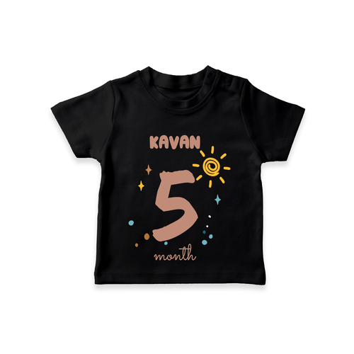 Celebrate The 5th Month Birthday Custom T-Shirt, Personalized with your Baby's name