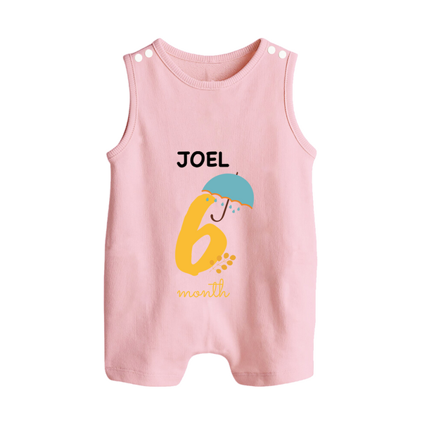 6 Month Old Baby Clothing | Custom Romper Suit/ Sleeveless Romper Design | Ideal for Gifting - BABY PINK - 0 - 5 Months Old (Chest 18")