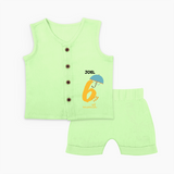 Celebrate Your Baby's Sixth Month With Our Uniquely Customized Baby Jabla Set, Designed For Precious Moments - PASTEL GREEN - 0 - 3 Months Old (Chest 9.8")