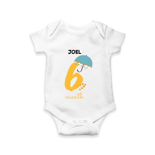 Celebrate Your Baby's Sixth Month With Our Uniquely Customized Baby Romper, Designed For Precious Moments