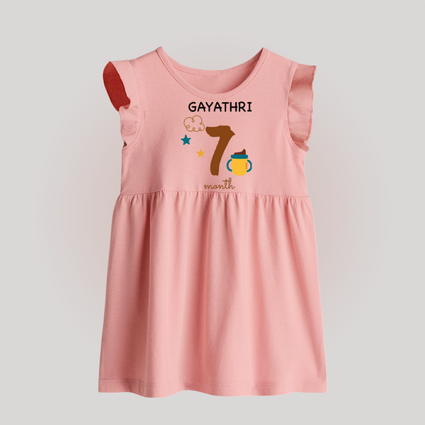 7 Month Old Baby Clothing | Custom Baby Frock Design | Ideal for Gifting - BABY PINK - 0 - 3 Months Old (Chest 17")