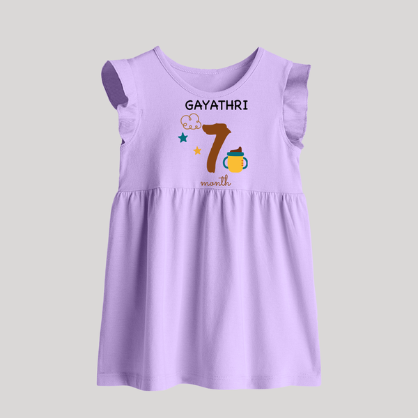 7 Month Old Baby Clothing | Custom Baby Frock Design | Ideal for Gifting - LILAC - 0 - 3 Months Old (Chest 17")
