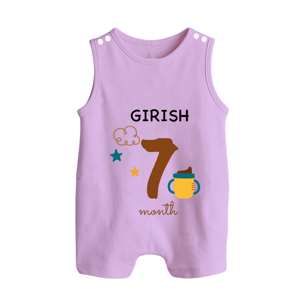 7 Month Old Baby Clothing | Custom Romper Suit/ Sleeveless Romper Design | Ideal for Gifting - LILAC - 0 - 5 Months Old (Chest 18")