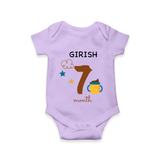 7 Month Old Baby Clothing | Custom Romper/Onesie Design | Ideal for Gifting - LILAC - New Born (Chest 14")