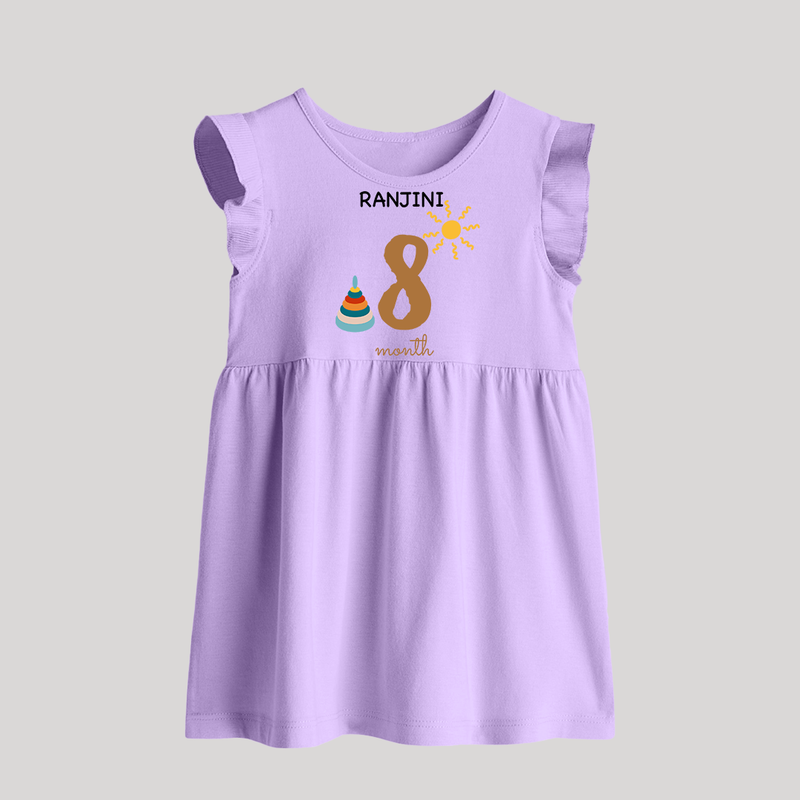 8 Month Old Baby Clothing | Custom Baby Frock Design | Ideal for Gifting - LILAC - 0 - 3 Months Old (Chest 17")