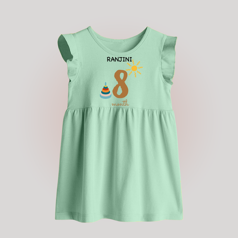 8 Month Old Baby Clothing | Custom Baby Frock Design | Ideal for Gifting - MINT GREEN - 0 - 3 Months Old (Chest 17")