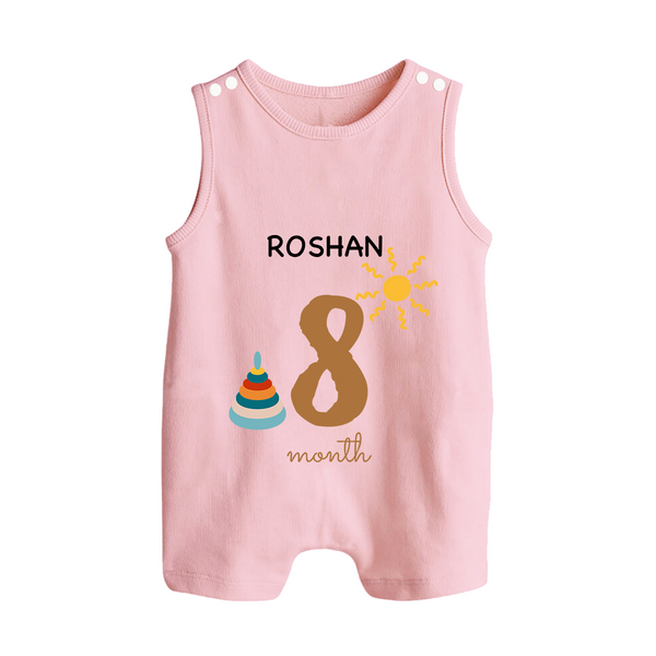 8 Month Old Baby Clothing | Custom Romper Suit/ Sleeveless Romper Design | Ideal for Gifting - BABY PINK - 0 - 5 Months Old (Chest 18")