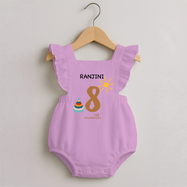 8 Month Old Baby Clothing | Custom Romper Frock Design | Ideal for Gifting - BABY PINK - 0 - 3 Months Old (Chest 19")