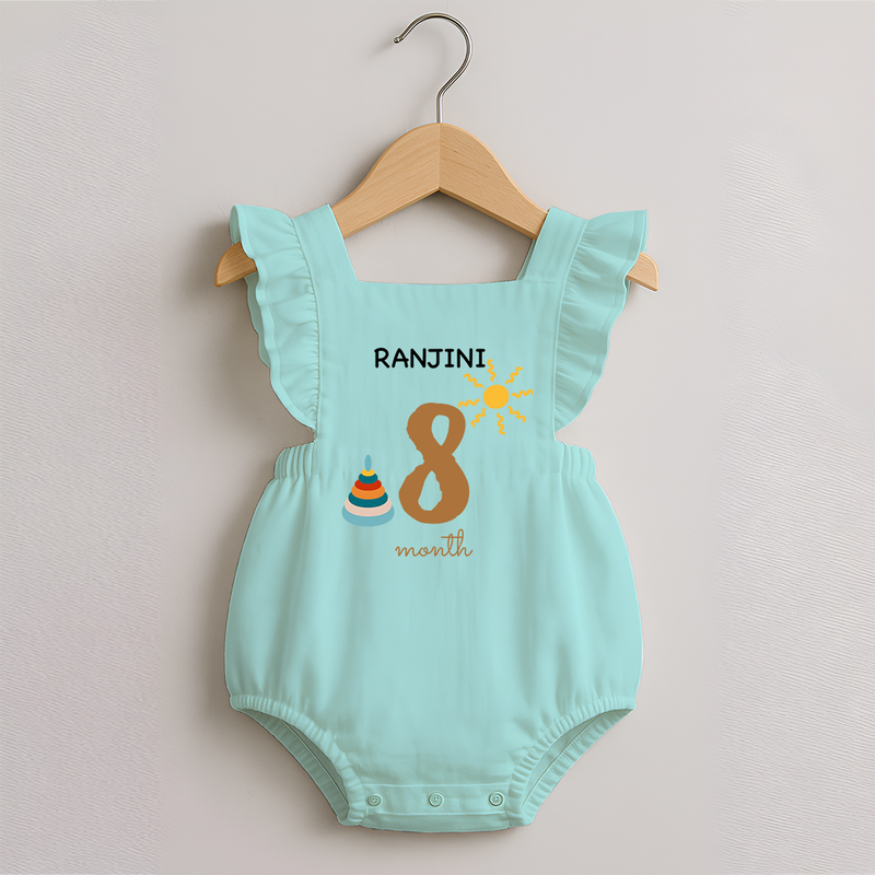 8 Month Old Baby Clothing | Custom Romper Frock Design | Ideal for Gifting - MINT GREEN - 0 - 3 Months Old (Chest 19")