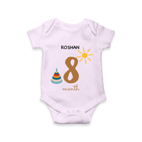 Celebrate Your Baby's Eighth Month With Our Uniquely Customized Baby Romper, Designed For Precious Moments