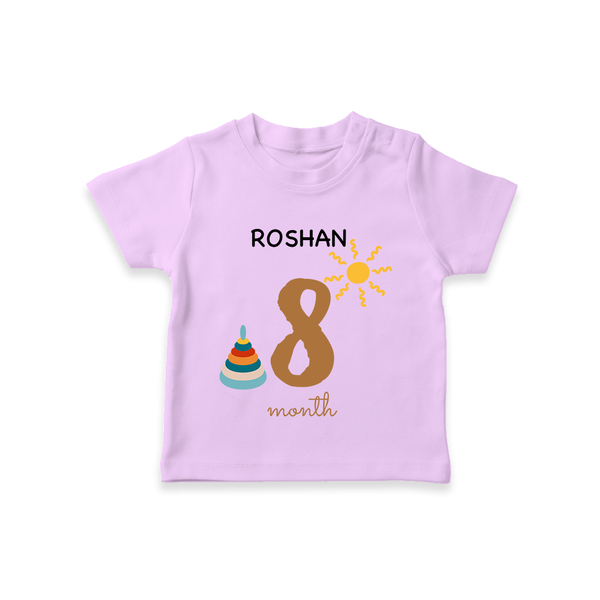 8 Month Old Baby Clothing | Custom T-Shirt Design | Ideal for Gifting - LILAC - 0-5 Months Old (Chest 17")