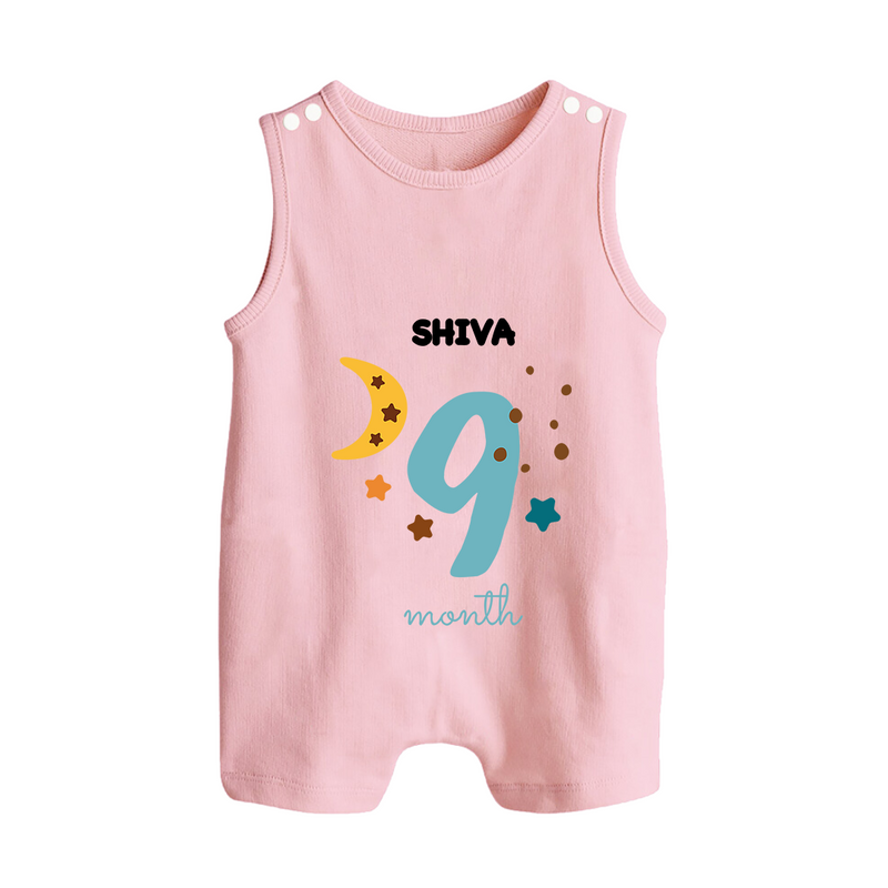 Celebrate Your Baby's Ninth Month With Our Uniquely Customized Baby Romper Suit, Designed For Precious Moments - BABY PINK - 0 - 5 Months Old (Chest 18")