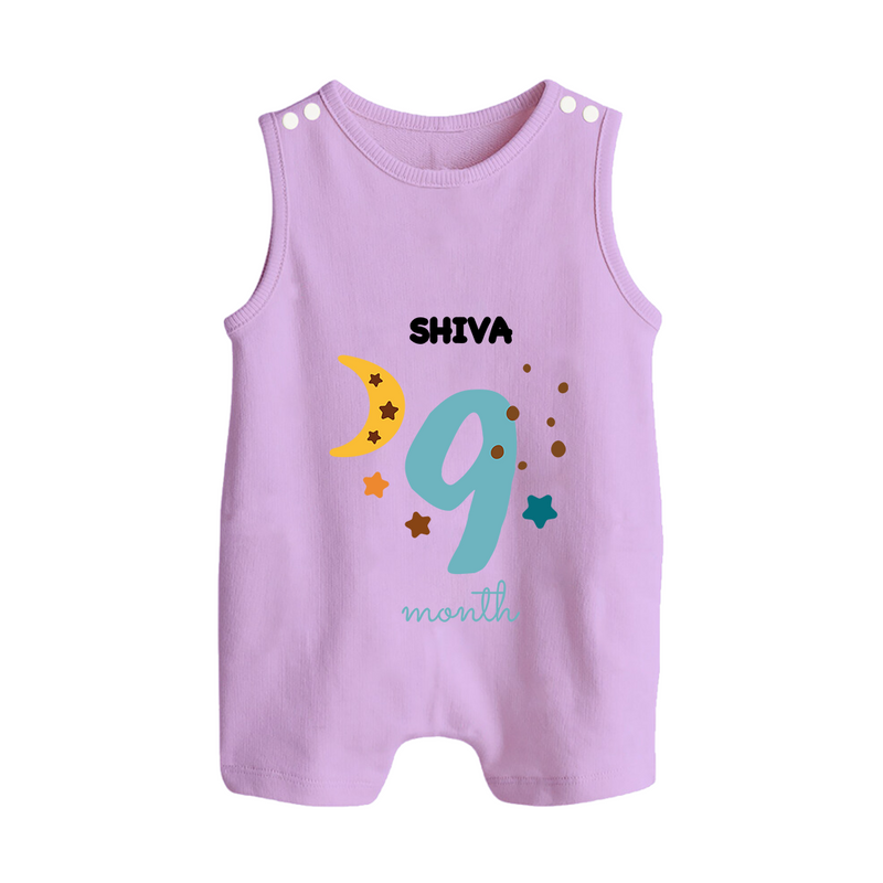 Celebrate Your Baby's Ninth Month With Our Uniquely Customized Baby Romper Suit, Designed For Precious Moments - LILAC - 0 - 5 Months Old (Chest 18")