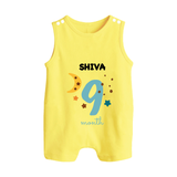 9 Month Old Baby Clothing | Custom Romper Suit/ Sleeveless Romper Design | Ideal for Gifting - PASTEL YELLOW - 0 - 5 Months Old (Chest 18")