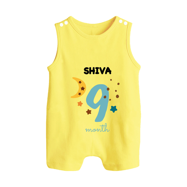 9 Month Old Baby Clothing | Custom Romper Suit/ Sleeveless Romper Design | Ideal for Gifting - PASTEL YELLOW - 0 - 5 Months Old (Chest 18")