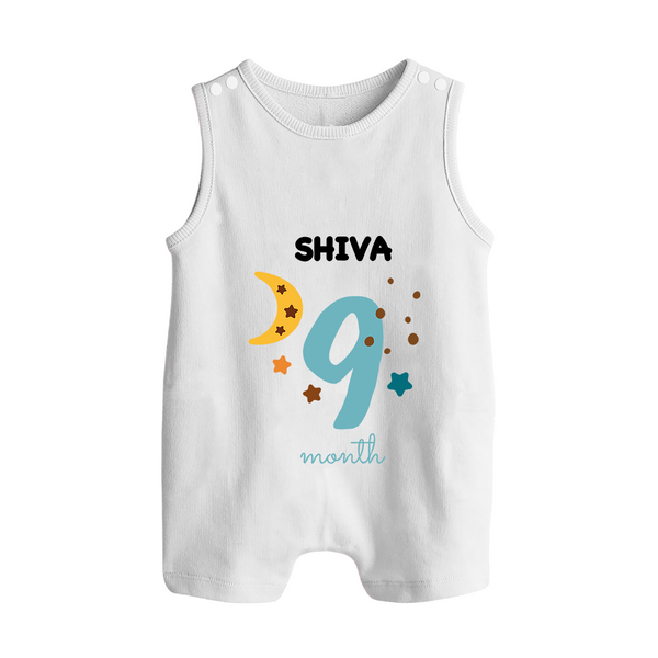 9 Month Old Baby Clothing | Custom Romper Suit/ Sleeveless Romper Design | Ideal for Gifting - WHITE - 0 - 5 Months Old (Chest 18")