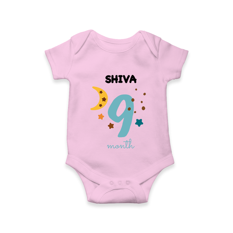 9 Month Old Baby Clothing | Custom Romper/Onesie Design | Ideal for Gifting - BABY PINK - New Born (Chest 14")