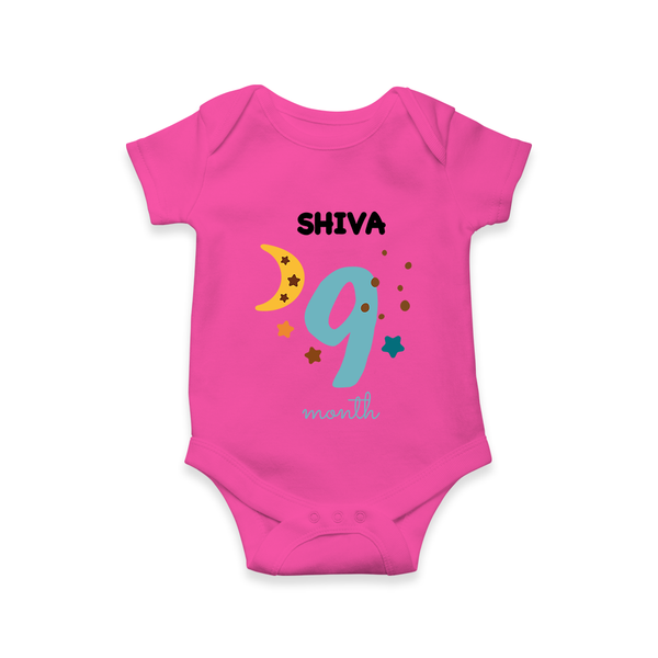 9 Month Old Baby Clothing | Custom Romper/Onesie Design | Ideal for Gifting - HOT PINK - New Born (Chest 14")