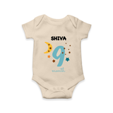 9 Month Old Baby Clothing | Custom Romper/Onesie Design | Ideal for Gifting - IVORY - New Born (Chest 14")