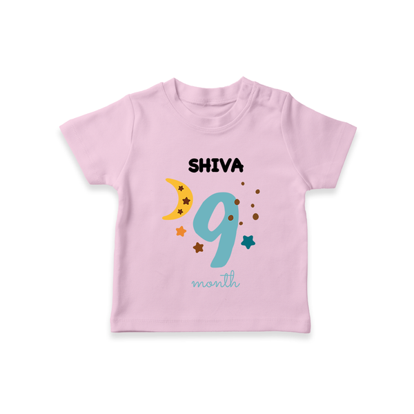 9 Month Old Baby Clothing | Custom T-Shirt Design | Ideal for Gifting - BABY PINK - 0-5 Months Old (Chest 17")