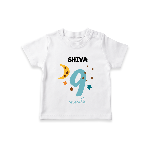 9 Month Old Baby Clothing | Custom T-Shirt Design | Ideal for Gifting - WHITE - 0-5 Months Old (Chest 17")