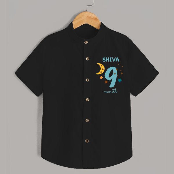 9 Month Old Baby Clothing | Custom Shirt Design | Ideal for Gifting - BLACK - 0 - 6 Months Old (Chest 23")