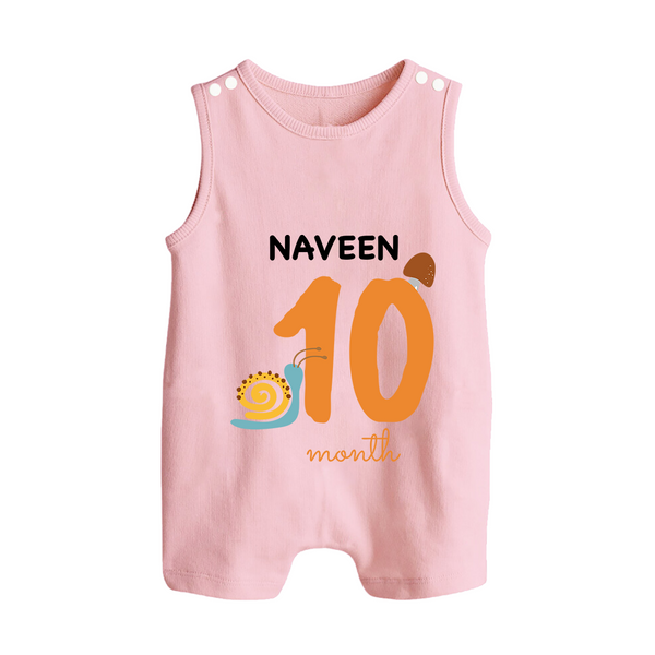 10 Month Old Baby Clothing | Custom Romper Suit/ Sleeveless Romper Design | Ideal for Gifting - BABY PINK - 0 - 5 Months Old (Chest 18")
