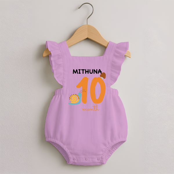 10 Month Old Baby Clothing | Custom Romper Frock Design | Ideal for Gifting - BABY PINK - 0 - 3 Months Old (Chest 19")