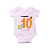 Celebrate Your Baby's Tenth Month With Our Uniquely Customized Baby Romper, Designed For Precious Moments - LILAC - 0 - 3 Months Old (Chest 16")