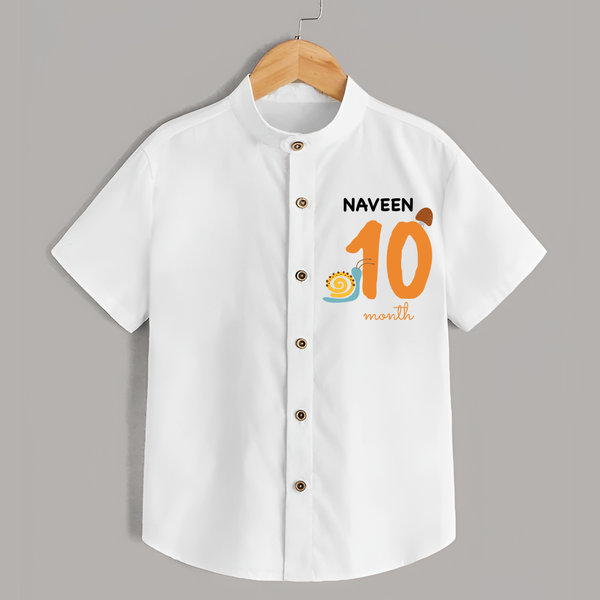 10 Month Old Baby Clothing | Custom Shirt Design | Ideal for Gifting - WHITE - 0 - 6 Months Old (Chest 23")