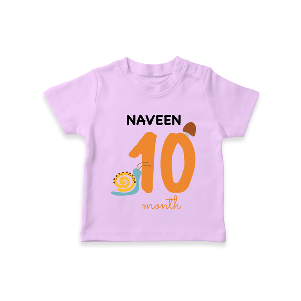 10 Month Old Baby Clothing | Custom T-Shirt Design | Ideal for Gifting - LILAC - 0-5 Months Old (Chest 17")