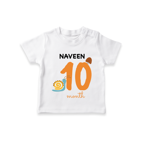 10 Month Old Baby Clothing | Custom T-Shirt Design | Ideal for Gifting - WHITE - 0-5 Months Old (Chest 17")