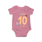 Celebrate Your Baby's Tenth Month With Our Uniquely Customized Baby Romper, Designed For Precious Moments - ONION - 0 - 3 Months Old (Chest 16")