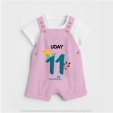 11 Month Old Baby Clothing | Custom Dungaree Set Design | Ideal for Gifting - BABY PINK - 0 - 5 Months Old (Chest 18")