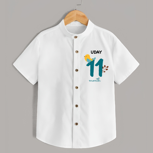 11 Month Old Baby Clothing | Custom Shirt Design | Ideal for Gifting - WHITE - 0 - 6 Months Old (Chest 23")