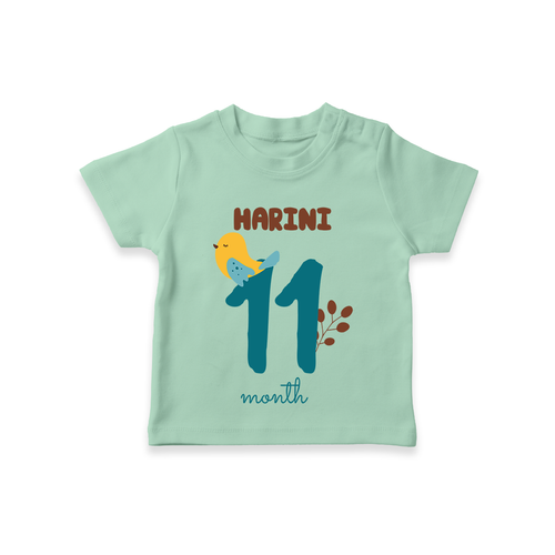 Celebrate The 11th Month Birthday Custom T-Shirt, Personalized with your Baby's name