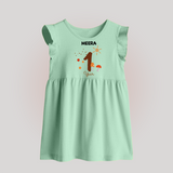 1 Year Old Baby Clothing | Custom Baby Frock Design | Ideal for Gifting - MINT GREEN - 0 - 3 Months Old (Chest 17")