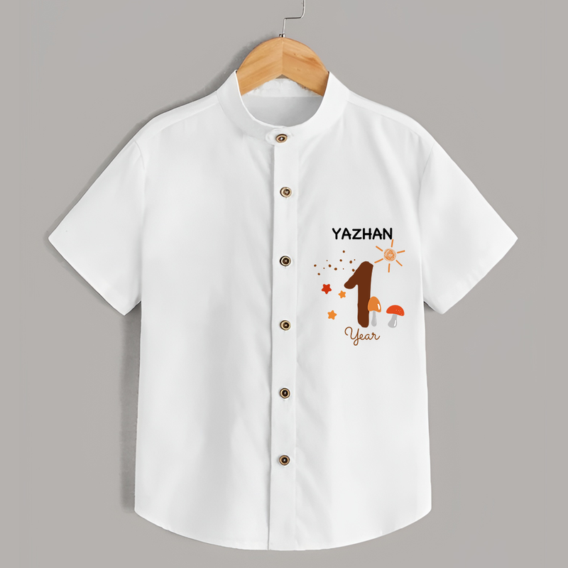 Celebrate The 12th Month Birthday with Custom Shirt, Personalized with your Baby's name - WHITE - 0 - 6 Months Old (Chest 21")