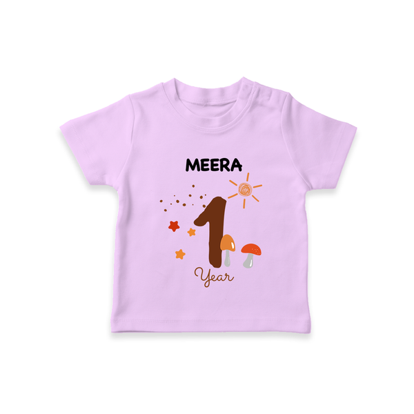 1 Year Old Baby Clothing | Custom T-Shirt Design | Ideal for Gifting - LILAC - 0-5 Months Old (Chest 17")