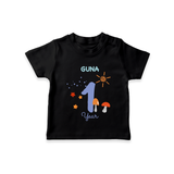 1 Year Old Baby Clothing | Custom T-Shirt Design | Ideal for Gifting - BLACK - 0-5 Months Old (Chest 17")