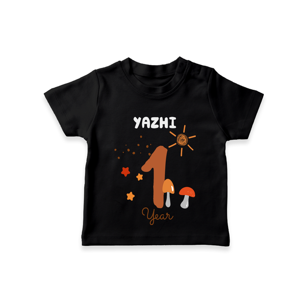 Celebrate The 12th Month Birthday Custom T-Shirt, Personalized with your Baby's name - BLACK - 0 - 5 Months Old (Chest 17")