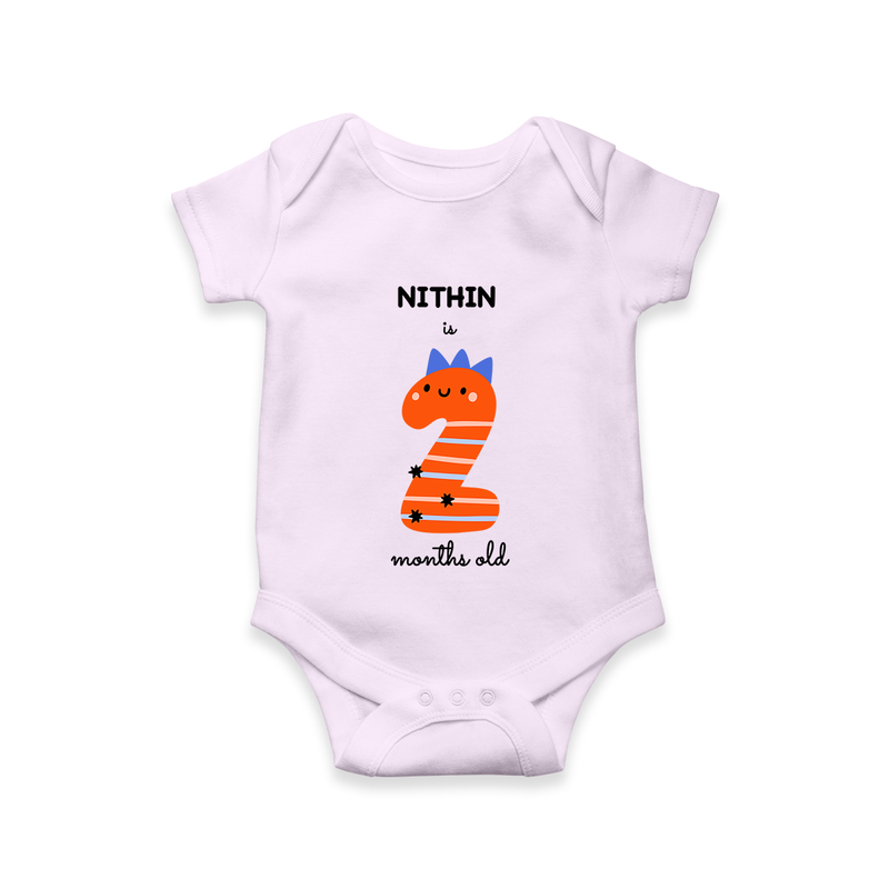 Celebrate Your Baby's 2-Month Journey With Our Beautifully Customized Baby Romper, Perfect For Capturing Magical Memories - LILAC - 0 - 3 Months Old (Chest 16")