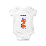 Celebrate Your Baby's 2-Month Journey With Our Beautifully Customized Baby Romper, Perfect For Capturing Magical Memories - WHITE - 0 - 3 Months Old (Chest 16")